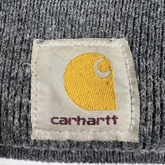 Carhartt Hat Beanie Adult Gray Marked Model No.A18CLH - Picture 3 of 7